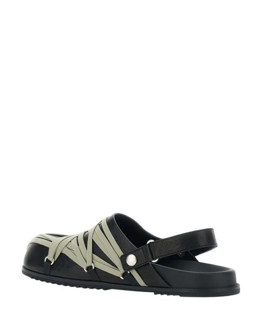 Rick Owens Black Slingback Sandals for men