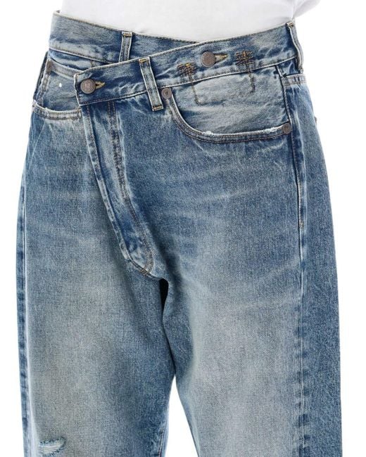 R13 Blue Crossover Jeans