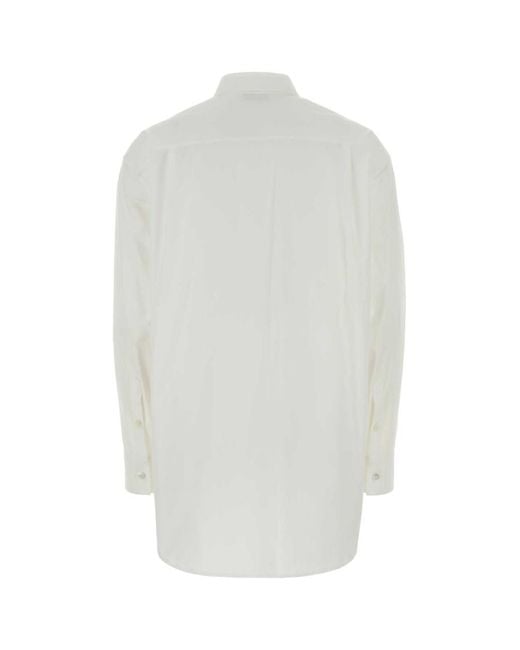 Jil Sander White Relaxed Solid Shirt