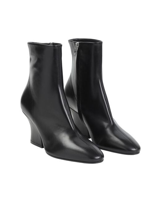 Jil Sander Black Solid Boots