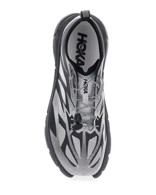 Hoka One One White Drawstring Sneakers for men