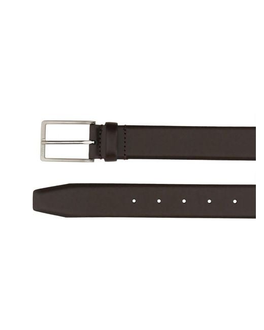 Boss Brown Solid Buckle Belt for men