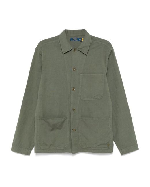 Polo Ralph Lauren Green Shirt With Patch Pockets for men