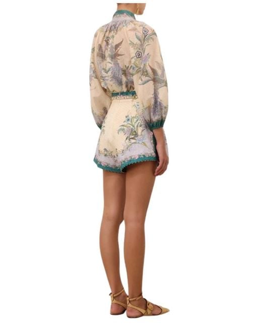 Zimmermann White Regular Printed Shirt