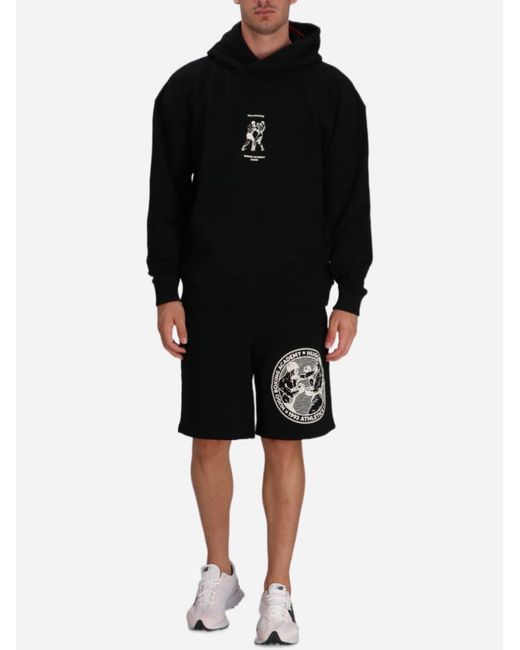 Boss Black Cotton Hoodie for men