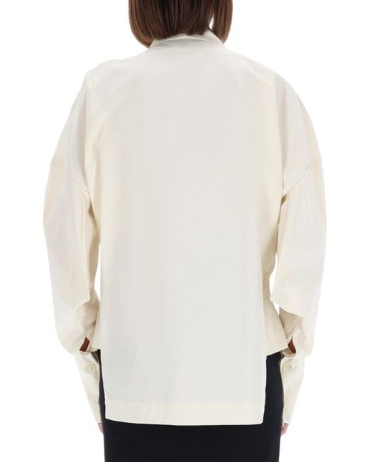 THE LATEST White Relaxed Solid Shirt