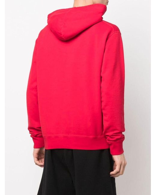 DSquared² Pink 'Love' Logo-Print Hoodie for men