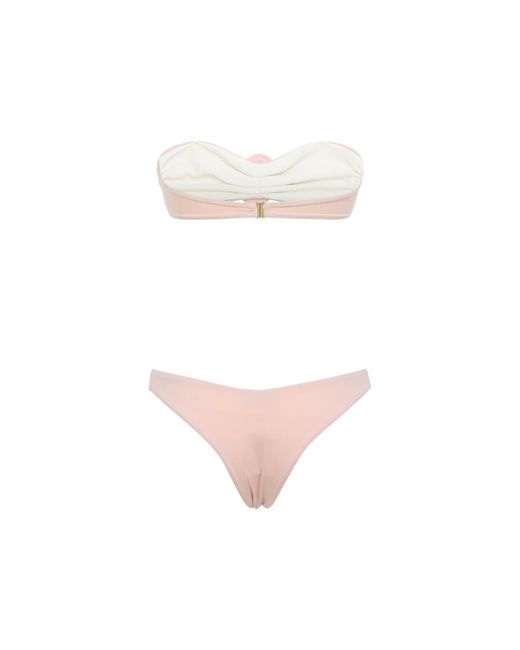 LaRevêche Pink Solid Swimwear