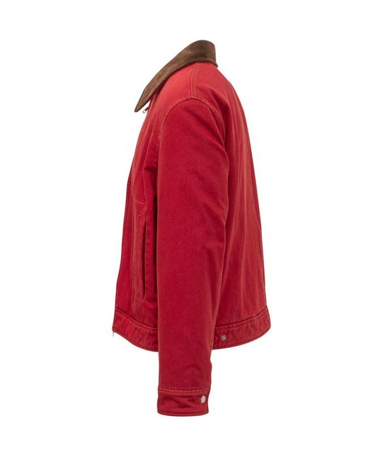 AMI Red Logo Regular Jacket for men