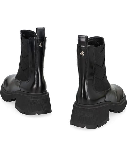 Jimmy Choo Black Solid Louri Boots