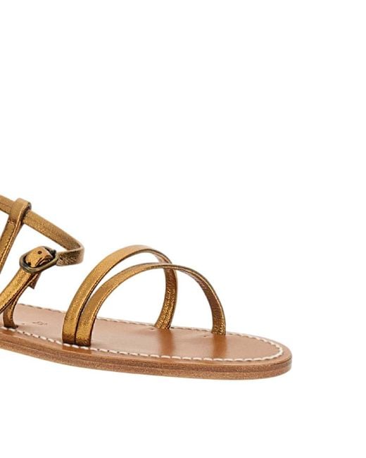 K. Jacques Brown Open-Toe Sandals