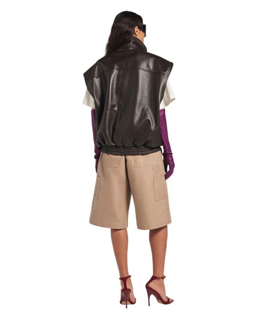 Balenciaga Black Solid Mandarin Collar Jacket