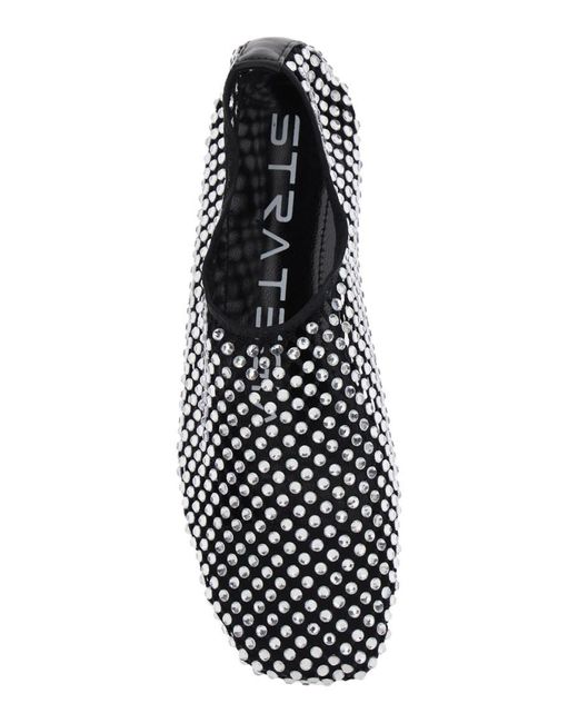Strategia White Slip-On Ballet Flats