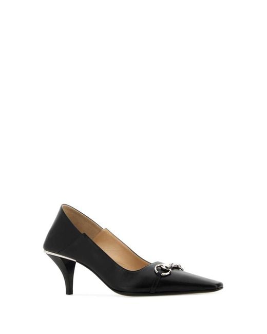 Gucci Black Leather Pumps