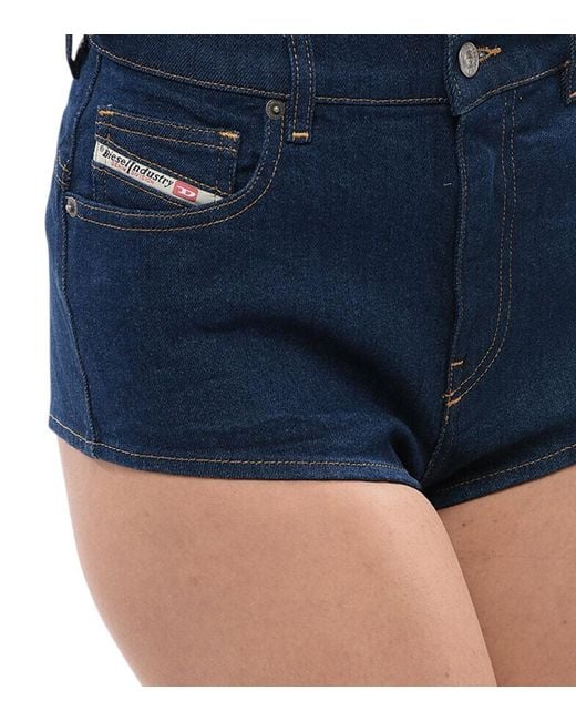 DIESEL Blue Solid Shorts