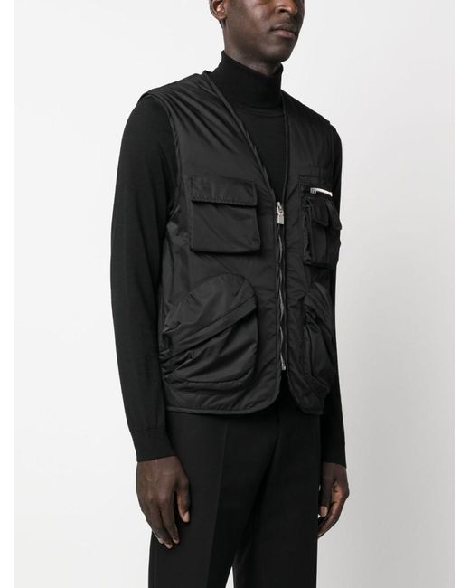 Givenchy Black Multipocket Vest for men