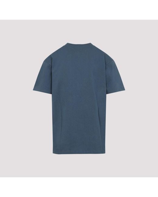Carhartt Blue Roundneck Embroidered Logo T-Shirt for men