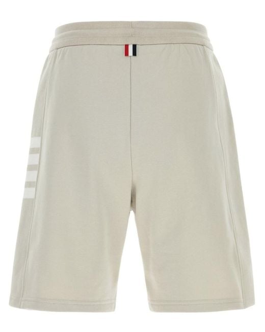 Thom Browne Gray Solid Shorts for men