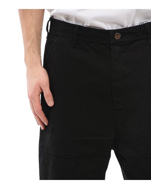 1989 STUDIO Black Relaxed Solid Pants for men