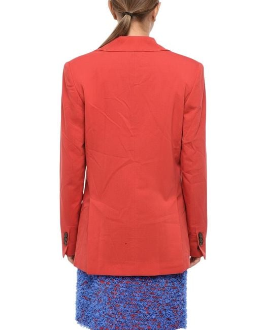 DSquared² Red Notched Lapel Blazer