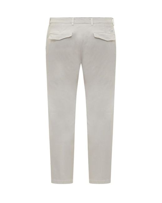 Department 5 Gray Flat Front Pants for men
