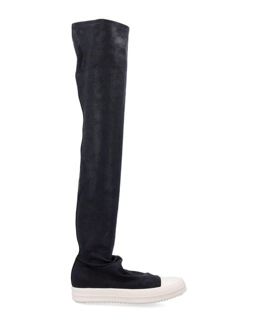 Rick Owens Black Over-The-Knee Sneakers
