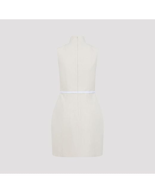 Moschino White Cotton Mini Dress