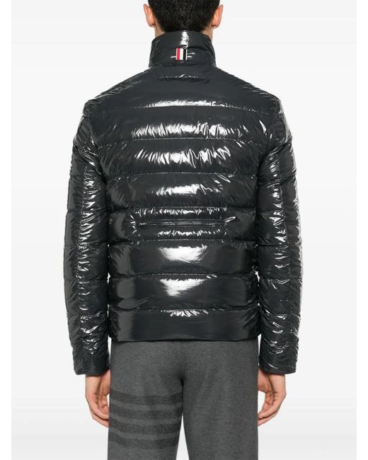 Thom Browne Black Reversible Zip-Up Puffer Jacket