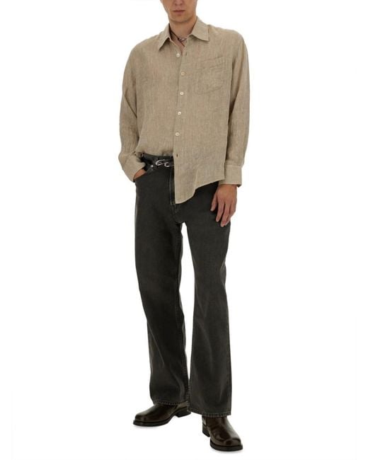 Our Legacy Natural Relaxed Solid Shirt for men
