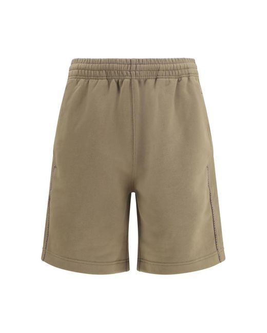Burberry Gray Solid Shorts for men