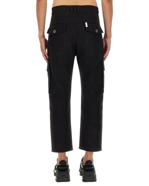 Balmain Black Regular Cargo Pants for men