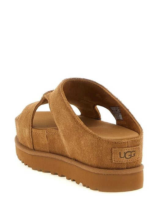 Ugg Brown Solid Slides