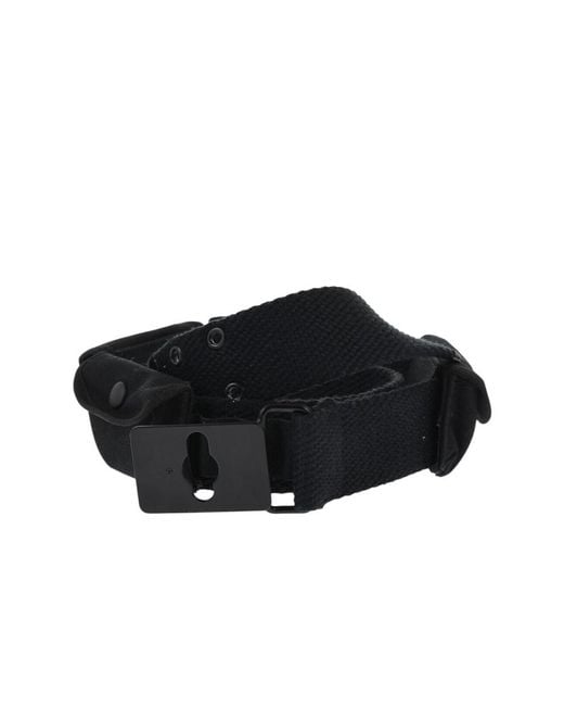 DSquared² Black Utility Solid Belt for men