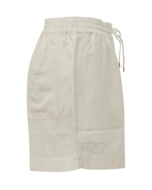 Studio Nicholson White Solid Shorts