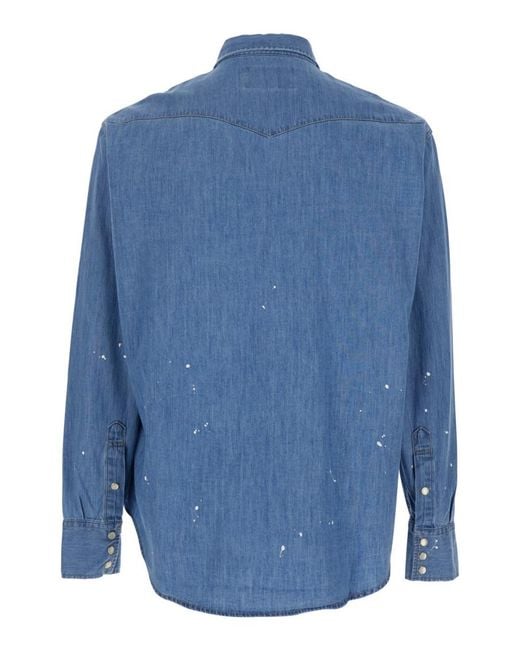 TONYWACK Blue Regular Solid Shirt for men