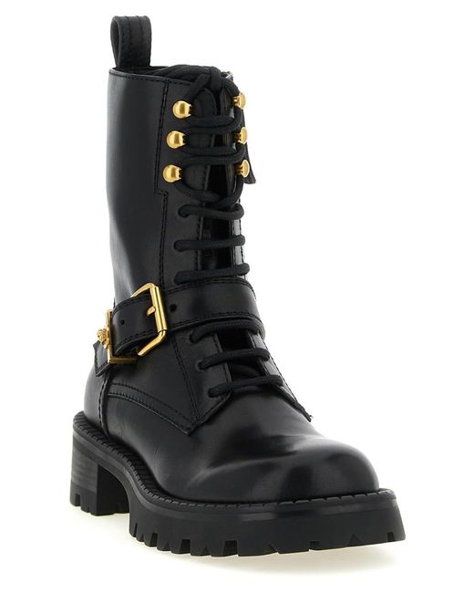 Versace Black Leather Boots