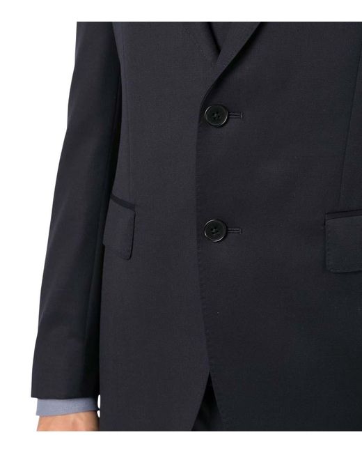 Boss Black Solid Notched Lapel Blazer for men