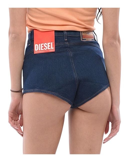 DIESEL Blue Solid Shorts