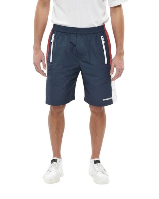 DSquared² Blue Regular Shorts for men