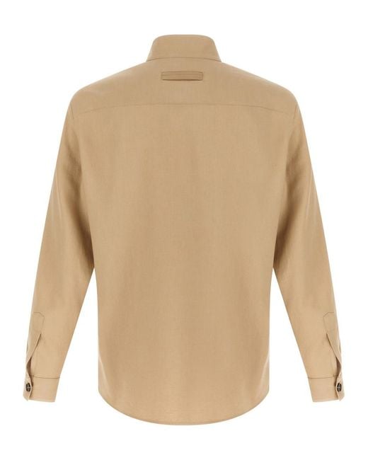 Zegna Natural Regular Overshirt for men