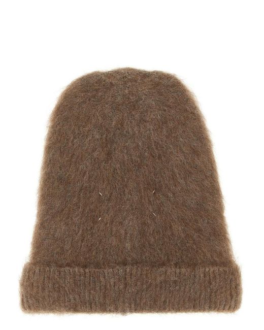 Maison Margiela Brown 'Four Stitches' Cap for men