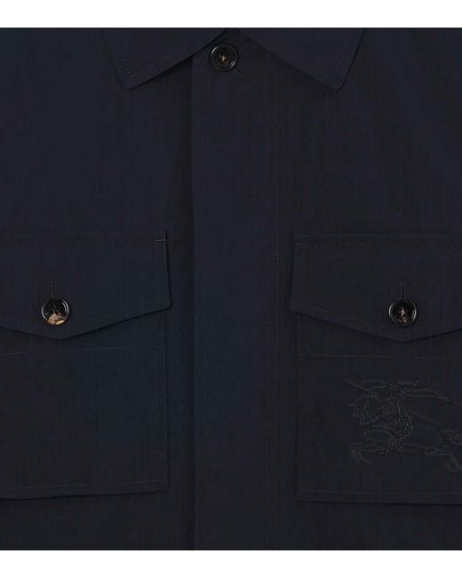 Burberry Blue Logo Jacket for men