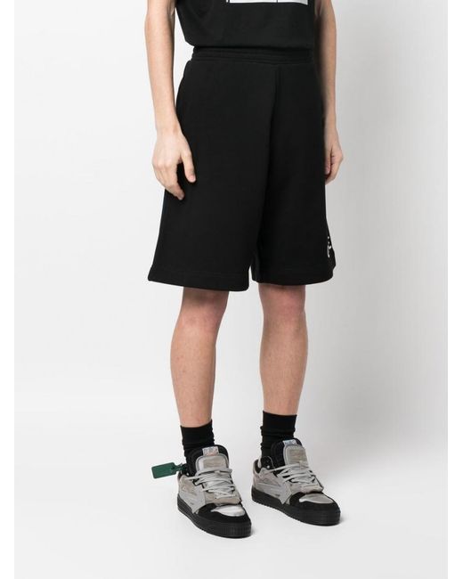 Givenchy Black Archetype Cotton Sweatshorts for men