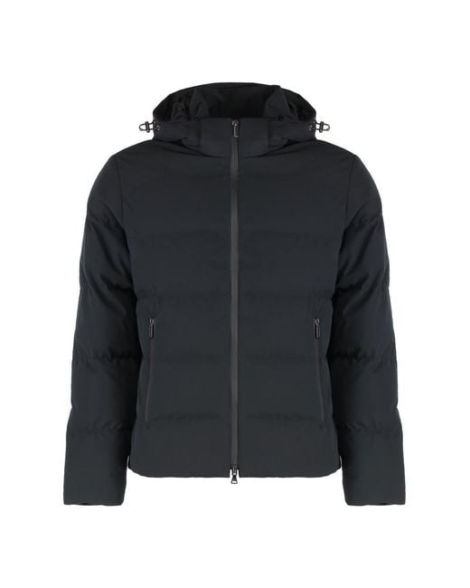 Paul & Shark Black Regular Hood Jacket for men