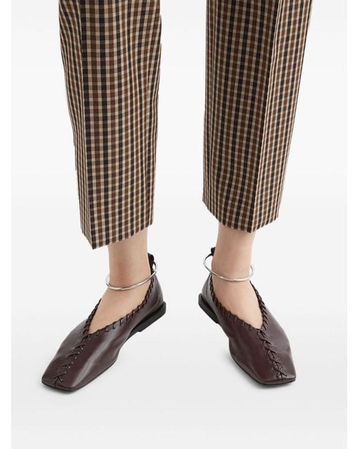 Jil Sander Brown Ring Ballerina