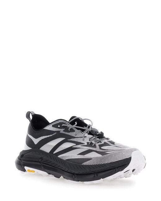 Hoka One One White Drawstring Sneakers for men