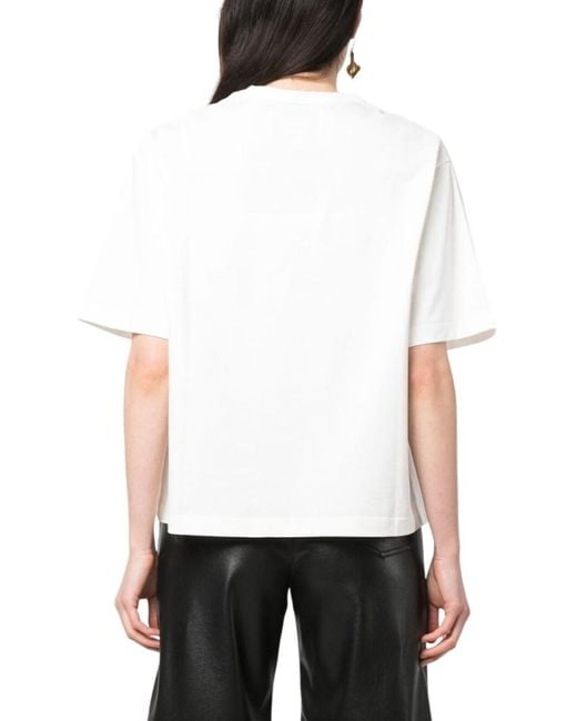 Studio Nicholson White Solid Crew Neck T-Shirt
