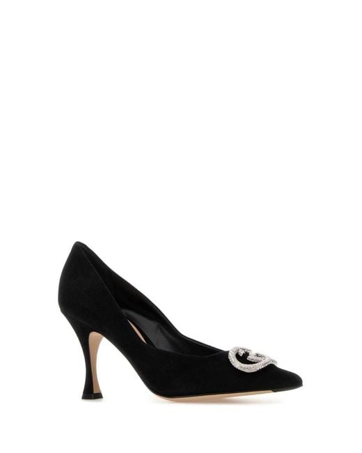 Gucci Black Logo Pumps