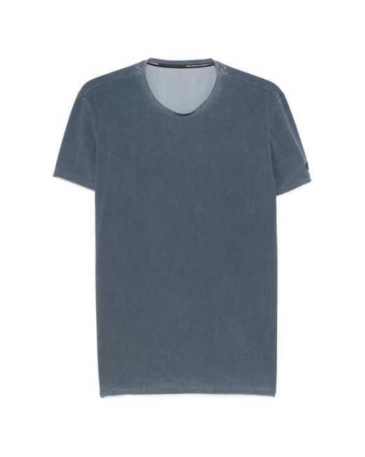 Rrd Blue Solid Print T-Shirt for men