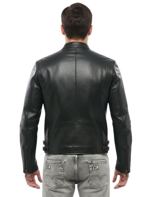 DSquared² Black Mandarin Collar Jacket for men